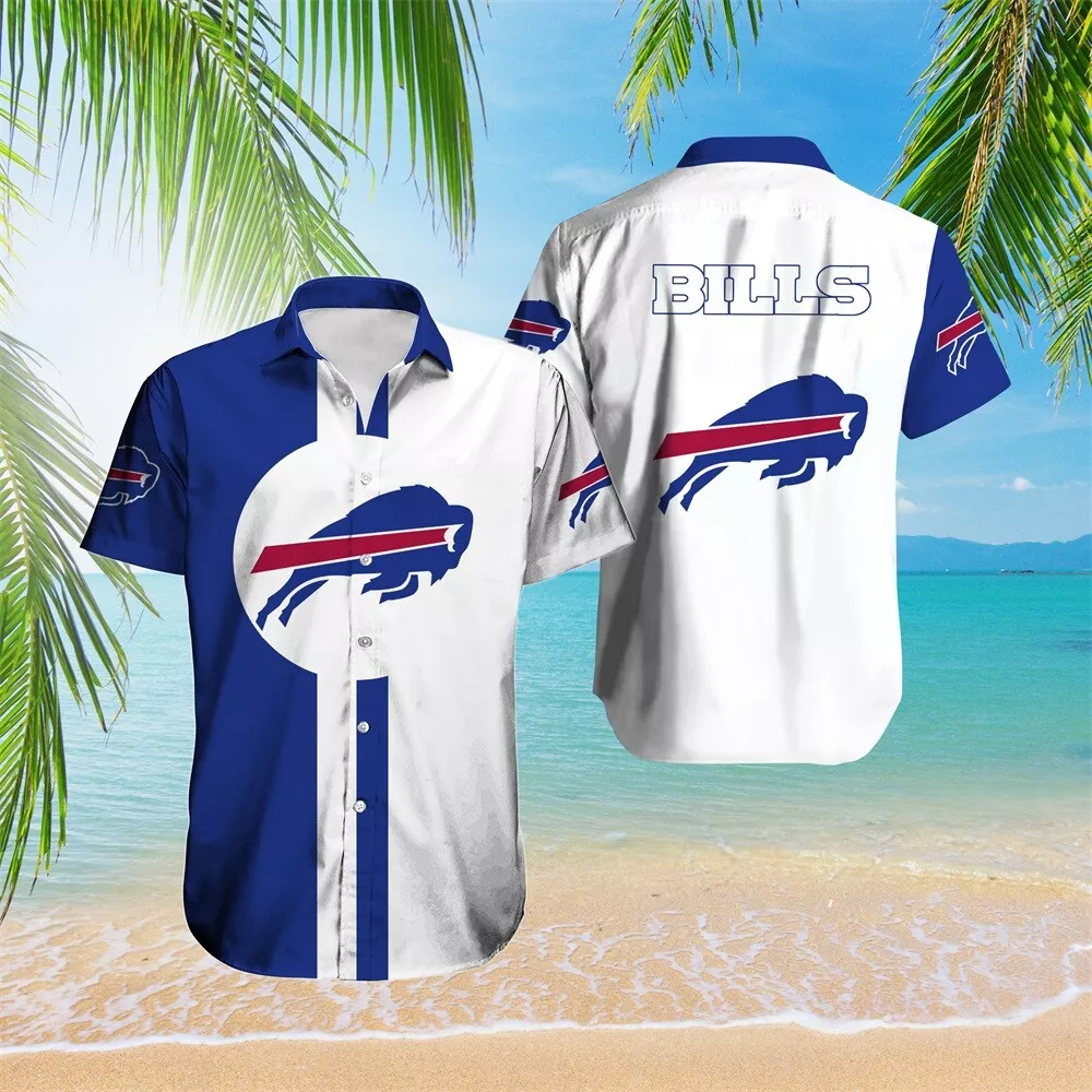 buffalo bills classic twotone logo hawaiian shirt e0ybg