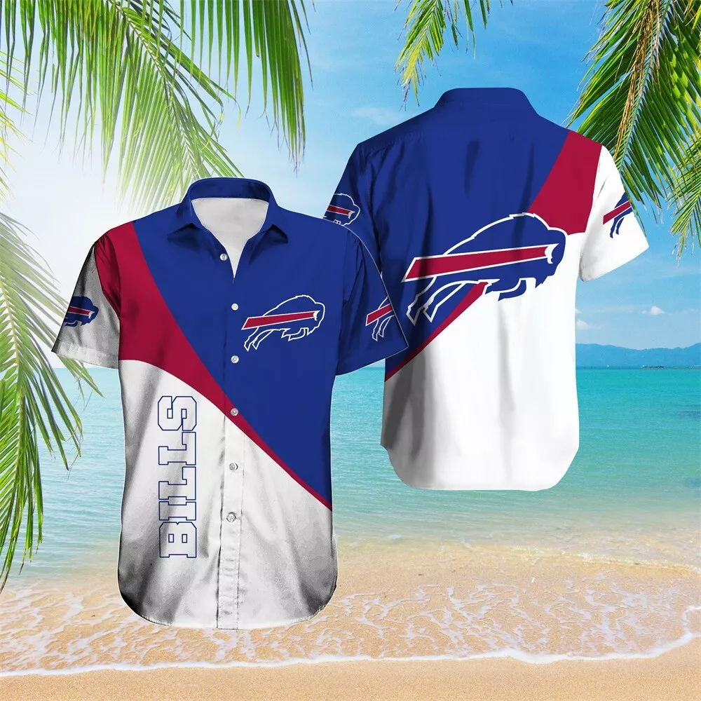 buffalo bills diagonal color block hawaiian shirt eajcl