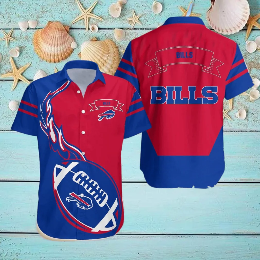 buffalo bills football flames red and blue hawaiian shirt egyo2