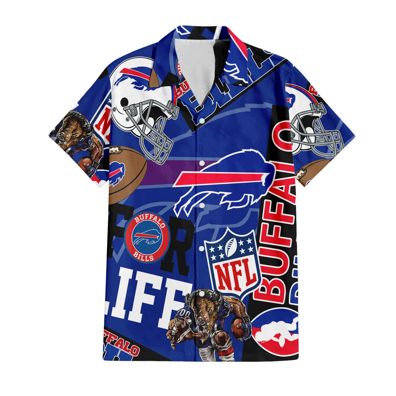 buffalo bills for life hawaiian shirt