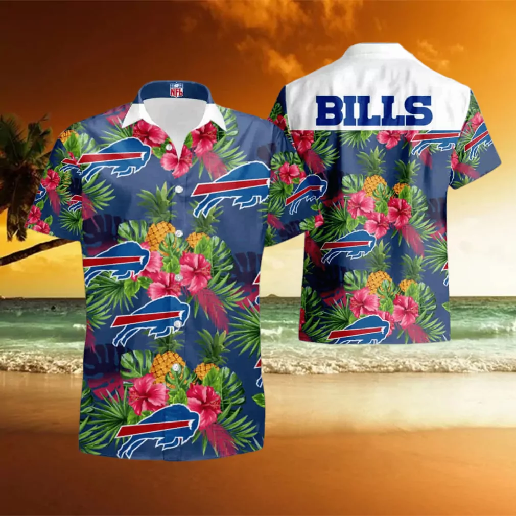 buffalo bills hibiscus paradise hawaiian shirt