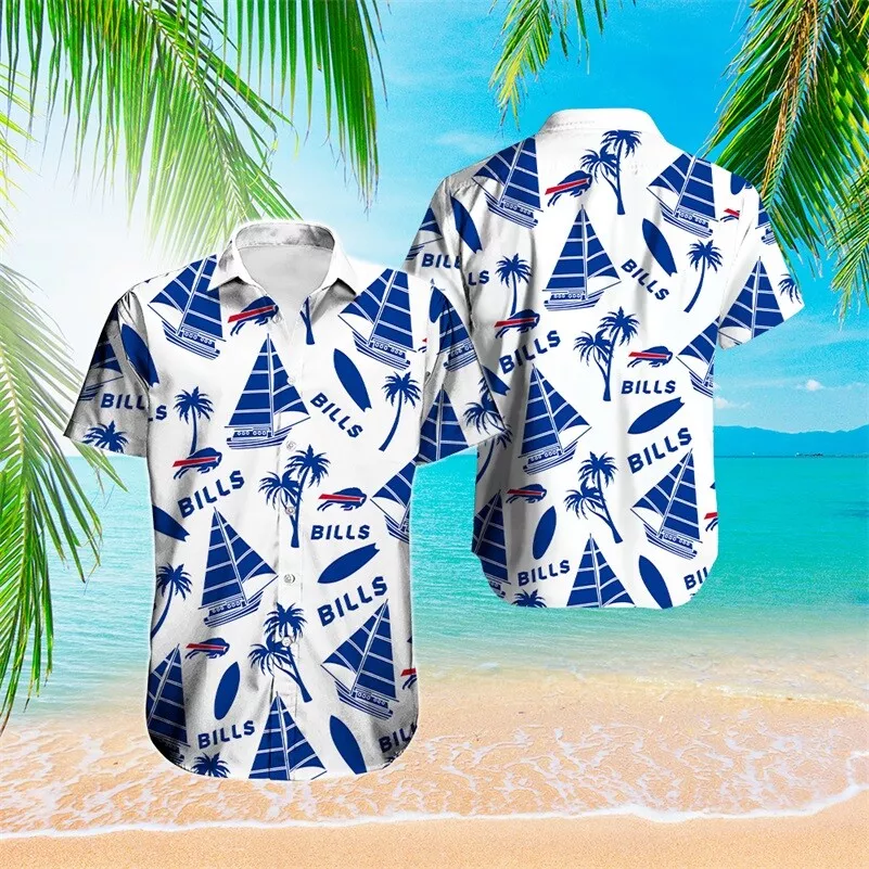 buffalo bills sail and surf tropical hawaiian shirt yay00