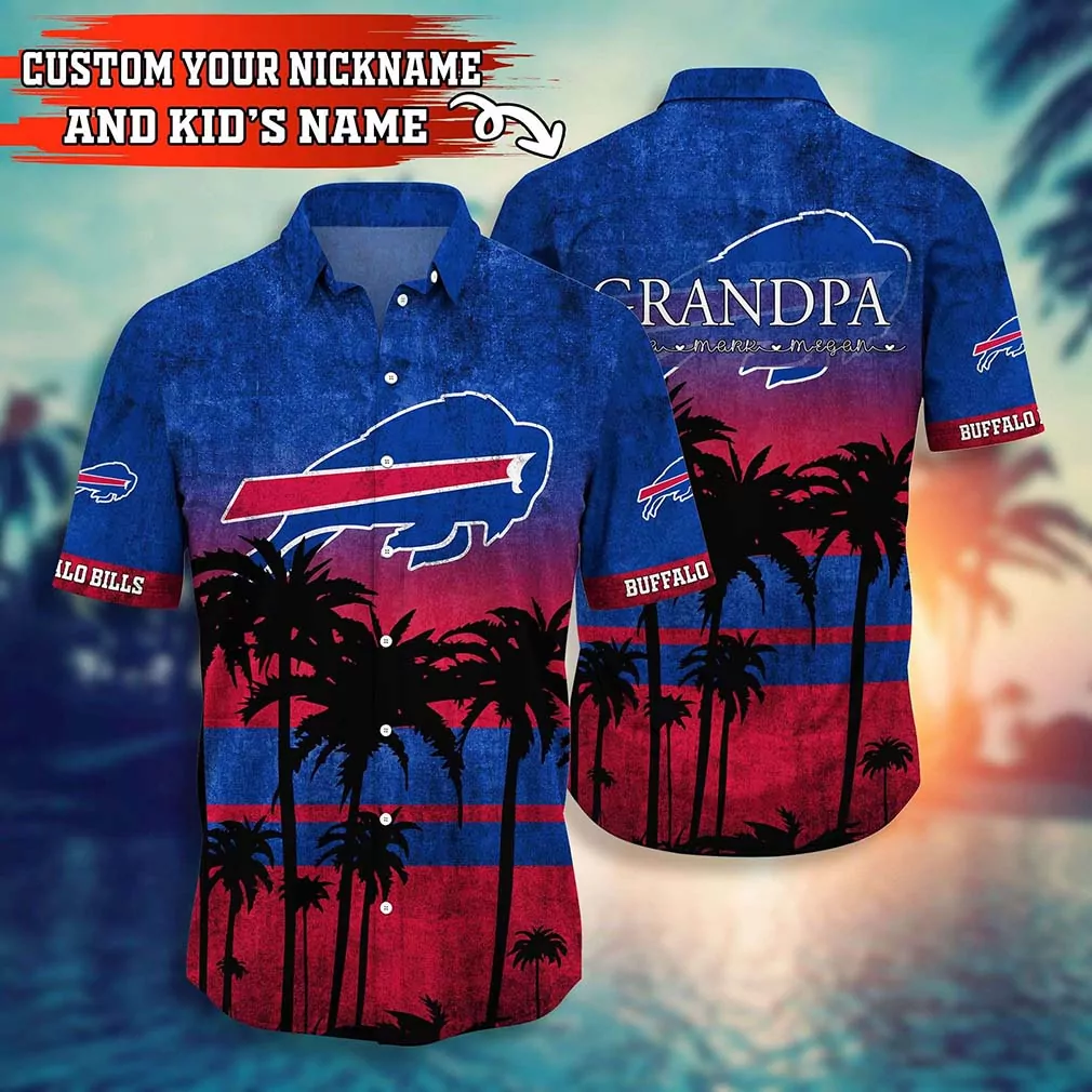 buffalo bills sunset palm personalized hawaiian shirt 3k0qo