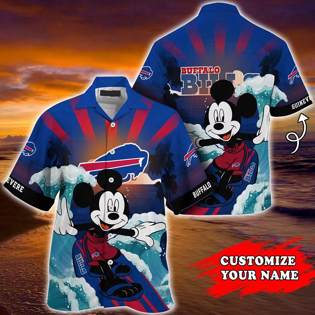 buffalo bills surfing mickey personalized hawaiian shirt ogyeo