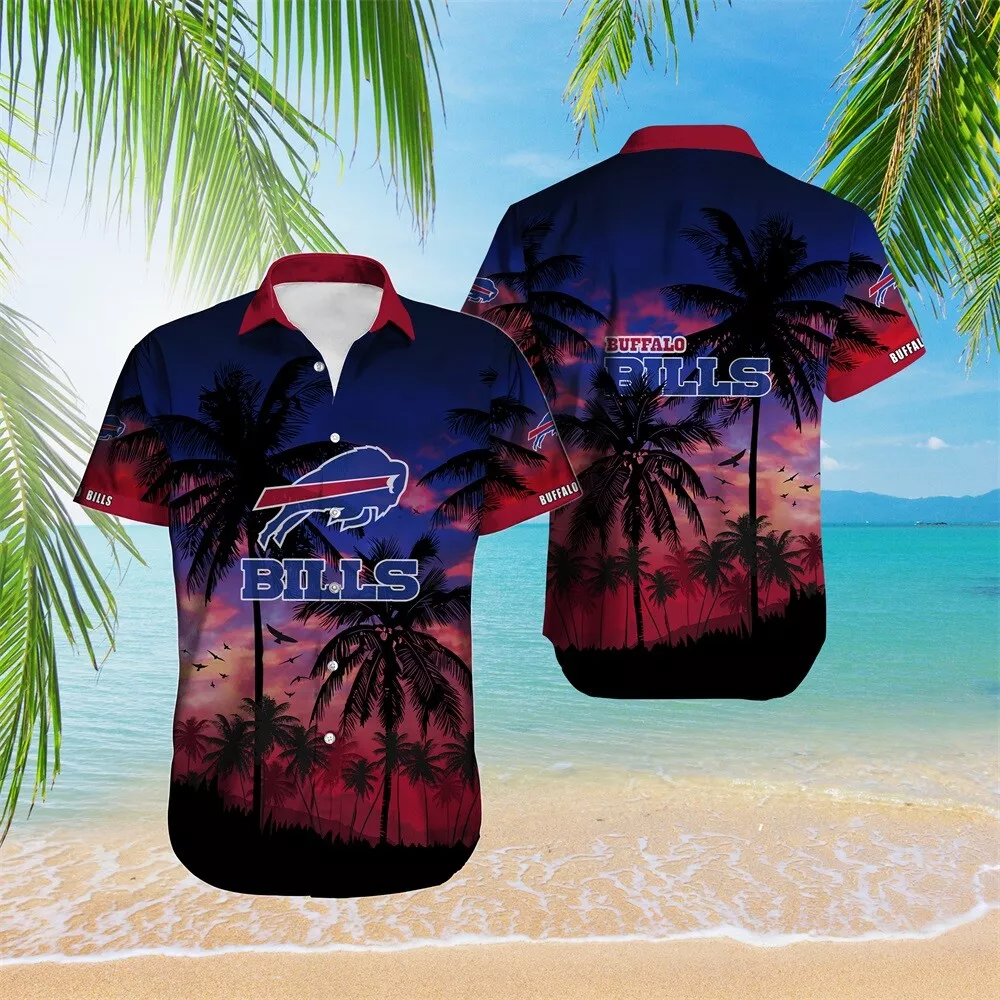 buffalo bills tropical bloom gradient hawaiian shirt hamg2