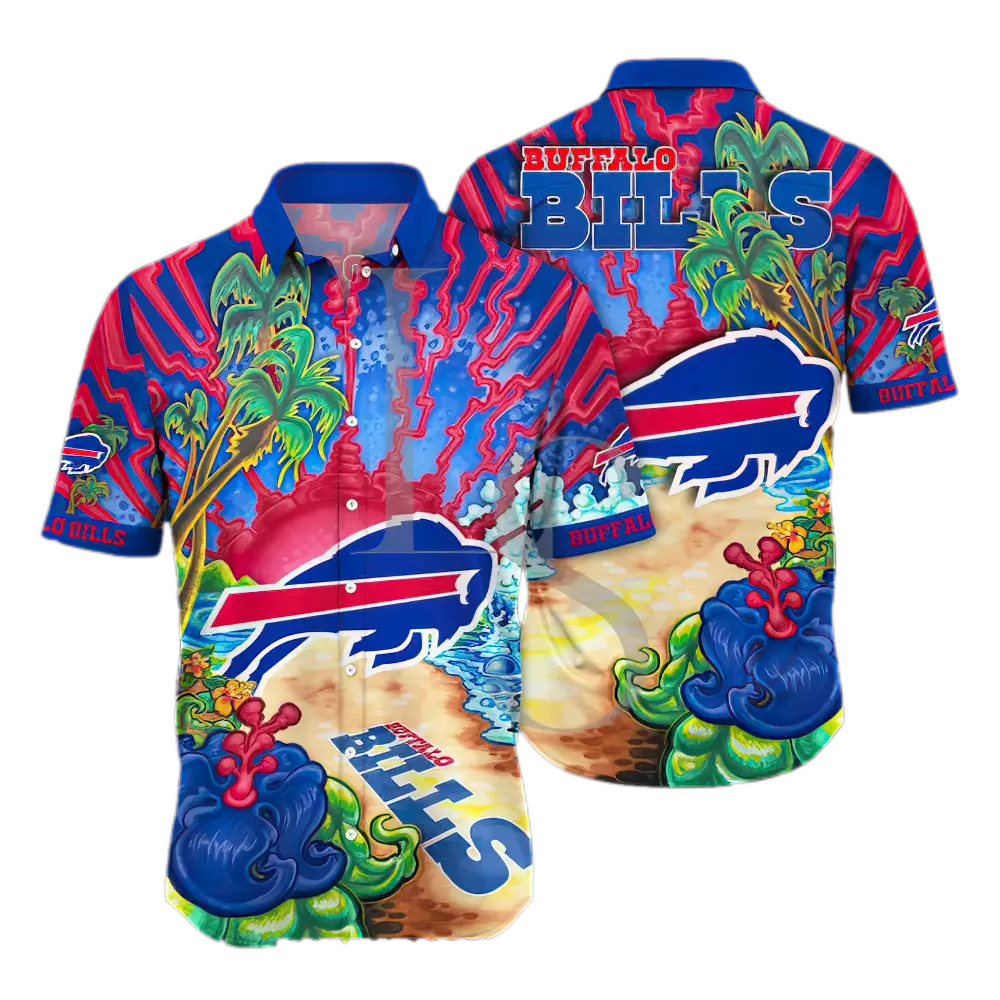 buffalo bills vibrant tropical beach hawaiian shirt aoot3