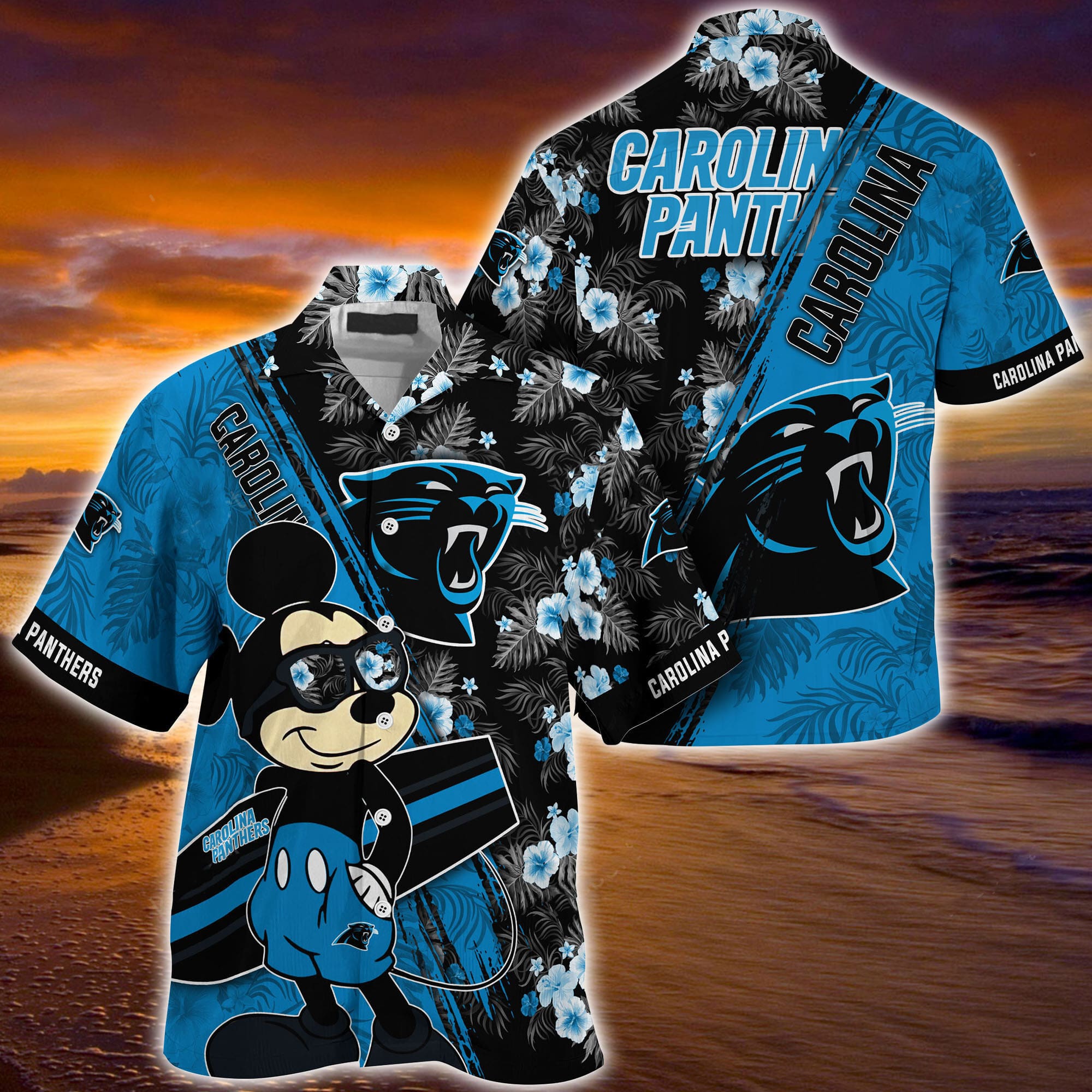 carolina panthers coastal breeze victory hawaiian shirt avr7e