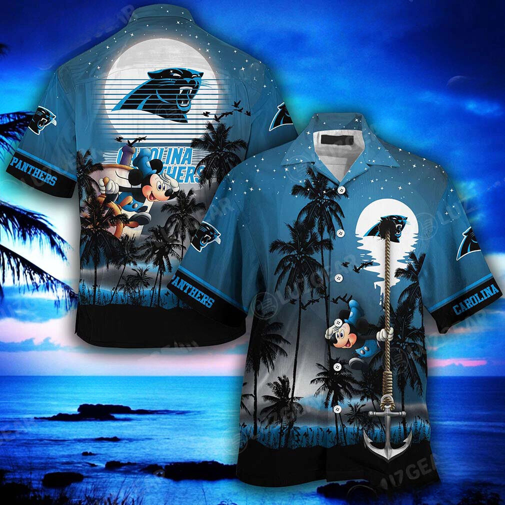 carolina panthers mickey coastal victory hawaiian shirt tn1q4