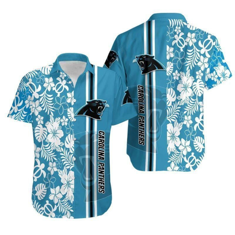 carolina panthers paradise gridiron hawaiian shirt ua2p9