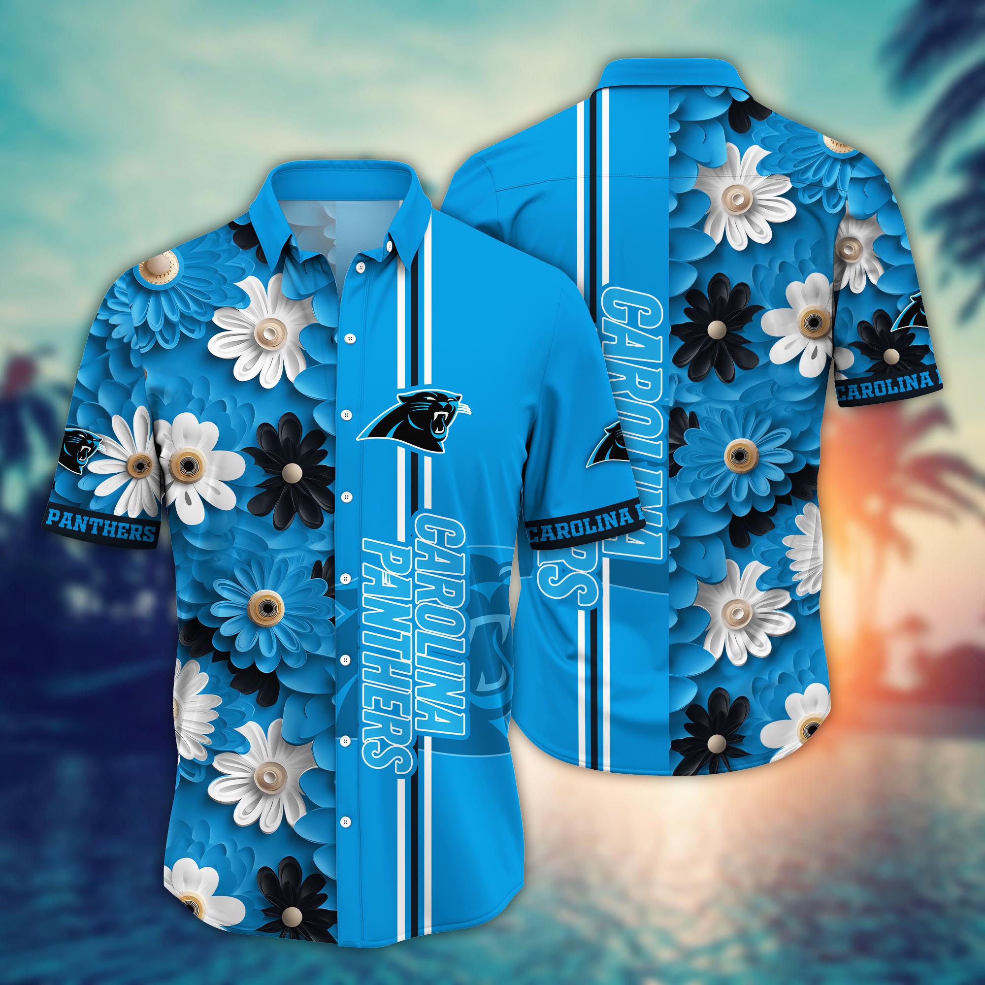 carolina panthers tropical thunder hawaiian shirt z20or