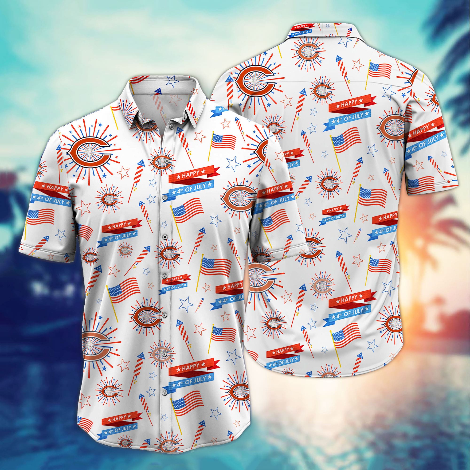 chicago bears 4th of july celebration hawaiian shirt oe8d3