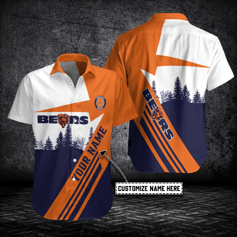 chicago bears forest horizon custom hawaiian shirt