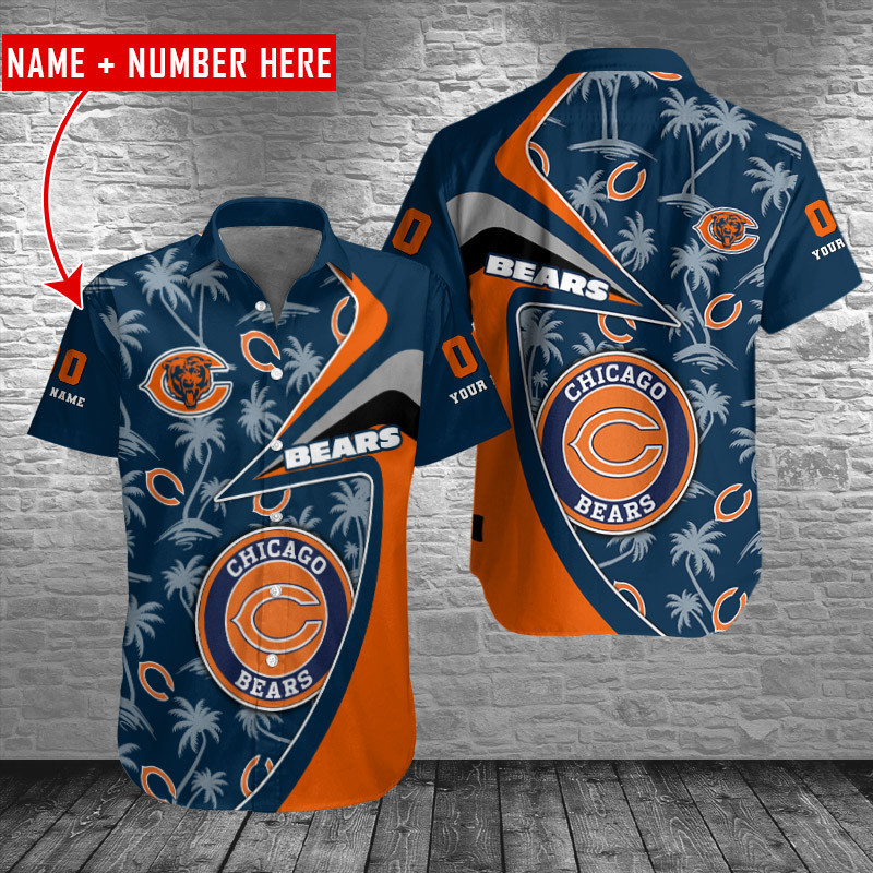 chicago bears palm paradise custom hawaiian shirt k3s3b