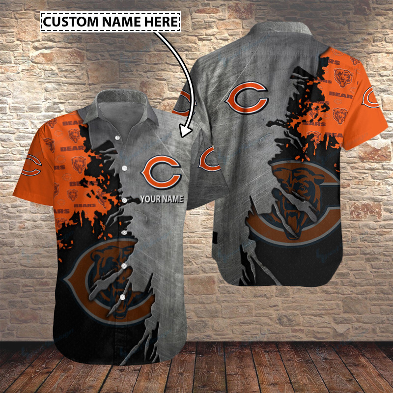 chicago bears torn pride custom hawaiian shirt e9uie