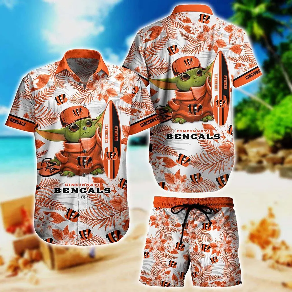 cincinnati bengals baby yoda beach hawaiian shirt qtubp