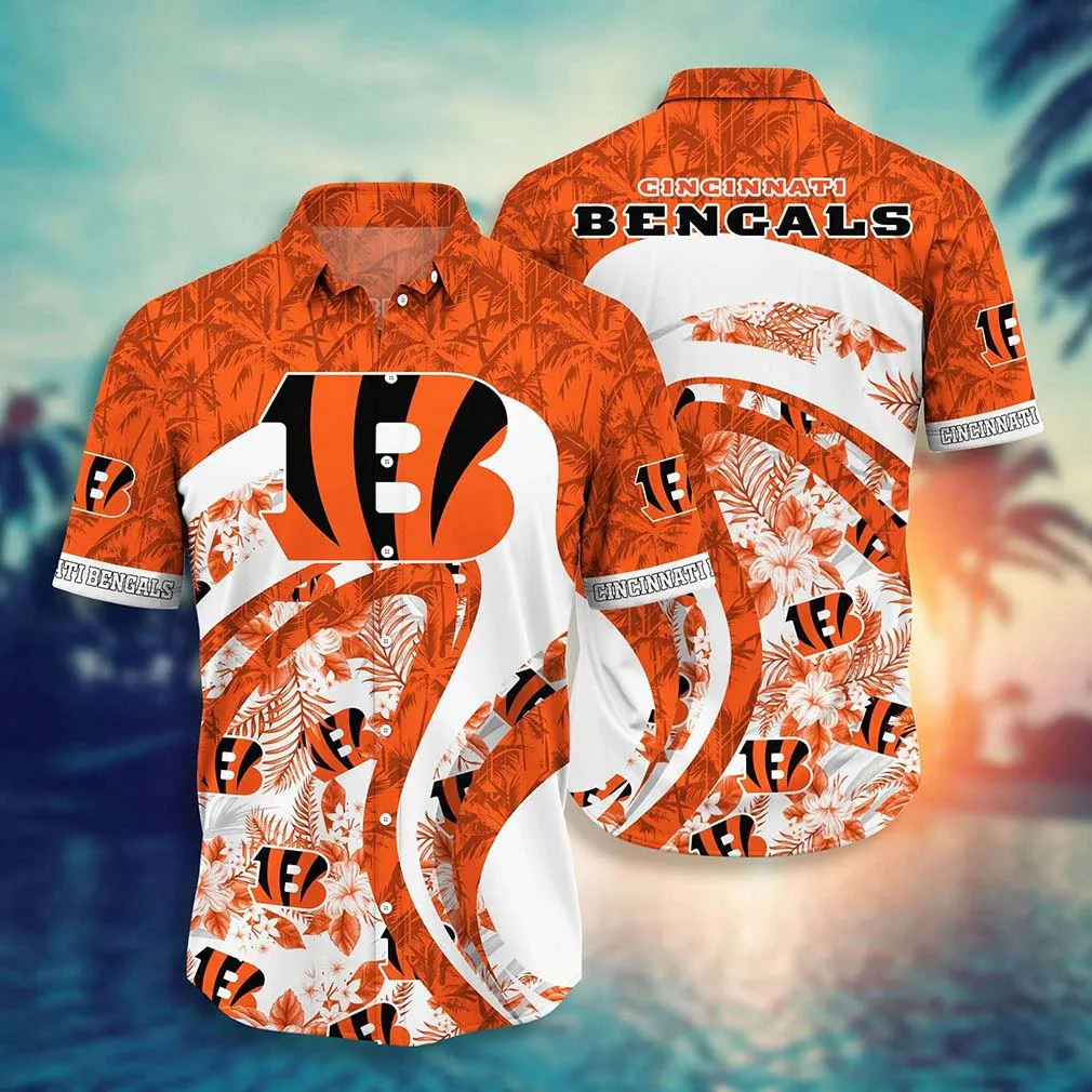 cincinnati bengals floral wave hawaiian shirt ru8zo