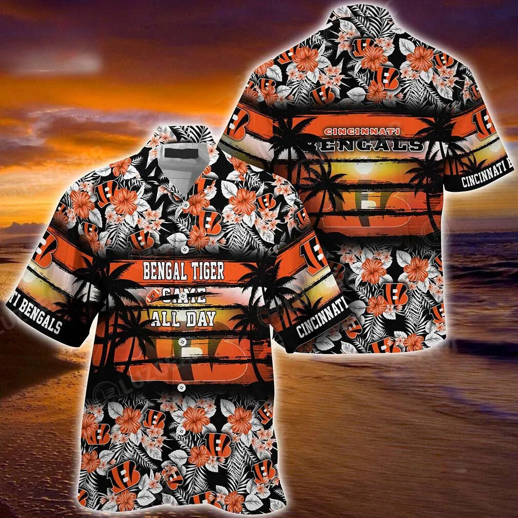 cincinnati bengals game day paradise hawaiian shirt 6enyc