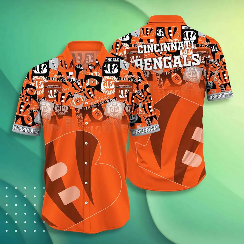 cincinnati bengals graphic burst hawaiian shirt 8ksdt