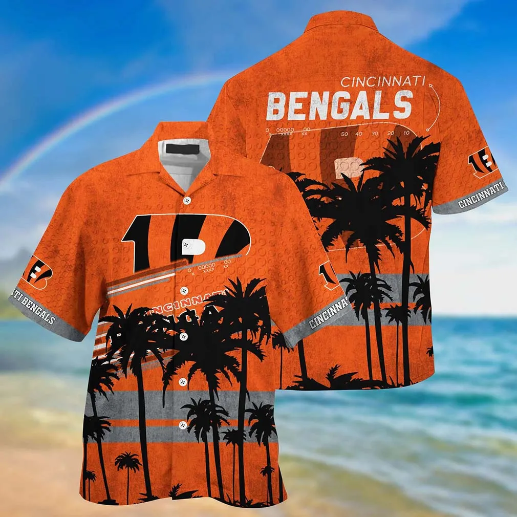 cincinnati bengals retro palms hawaiian shirt pojrc