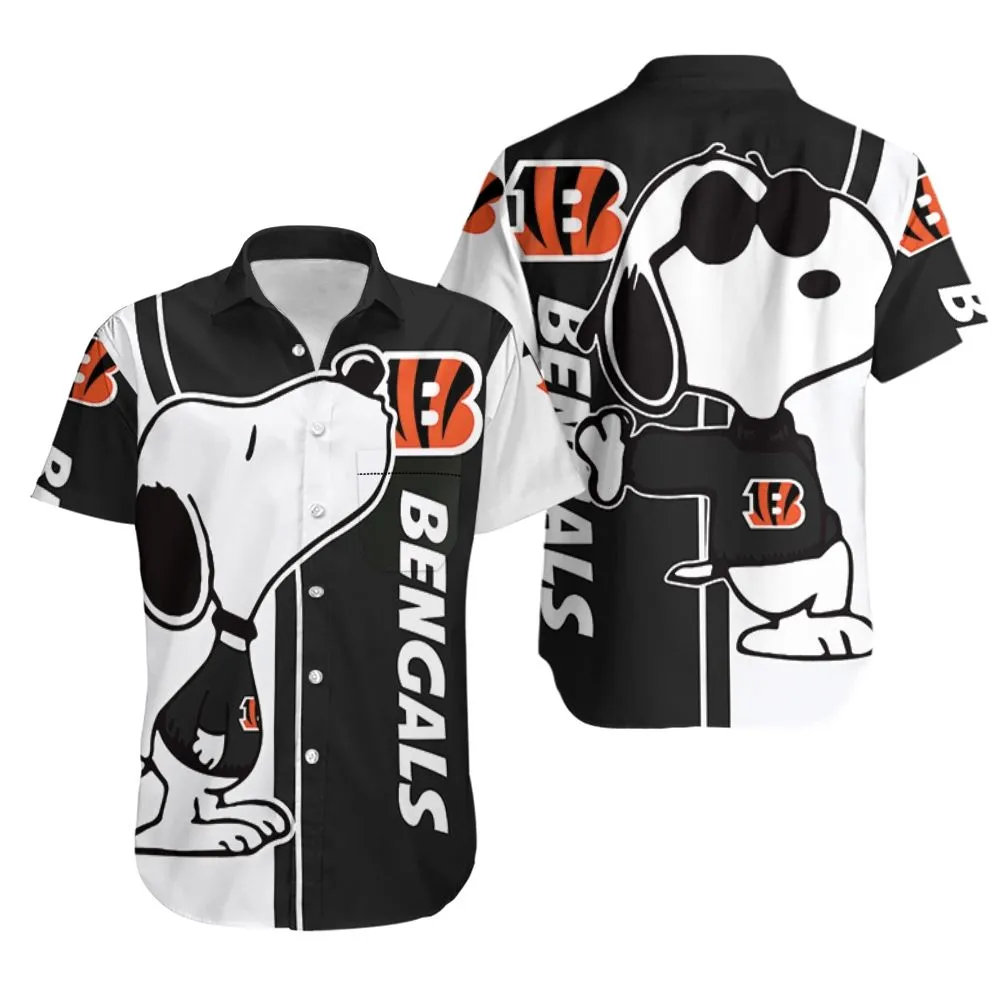 cincinnati bengals snoopy classic hawaiian shirt annnv