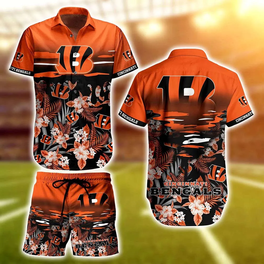 cincinnati bengals sunset glow hawaiian shirt l6tv3