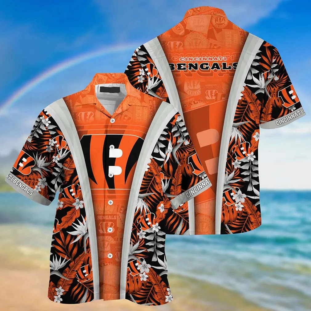 cincinnati bengals tropical sunset panel hawaiian shirt 2uzb2