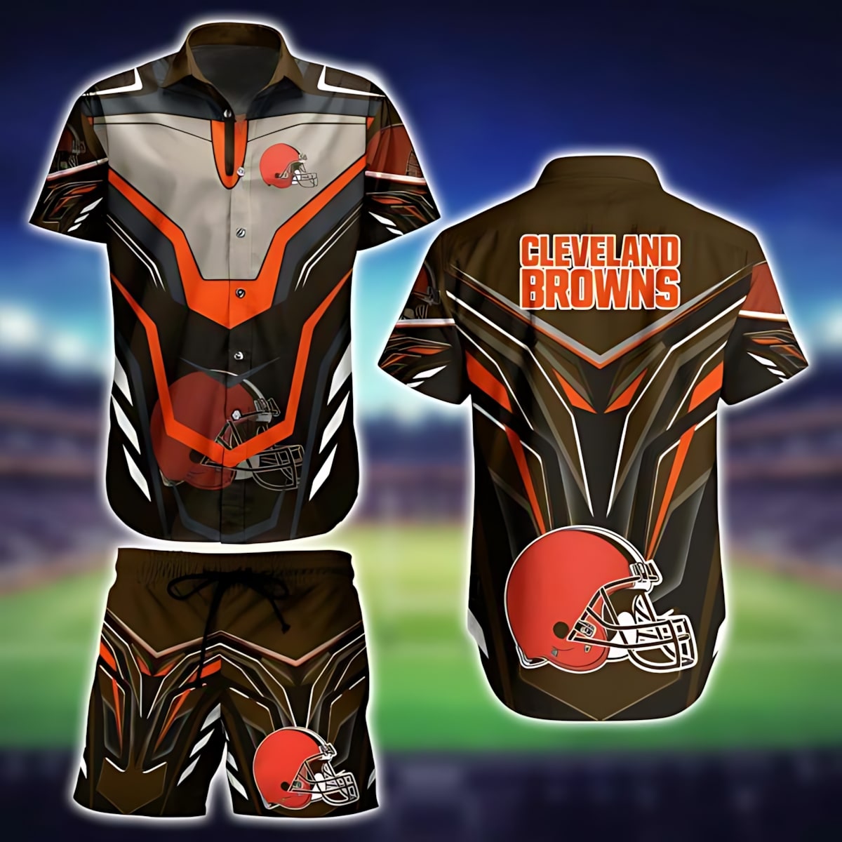 cleveland browns armor blaze hawaiian shirt bd5y7