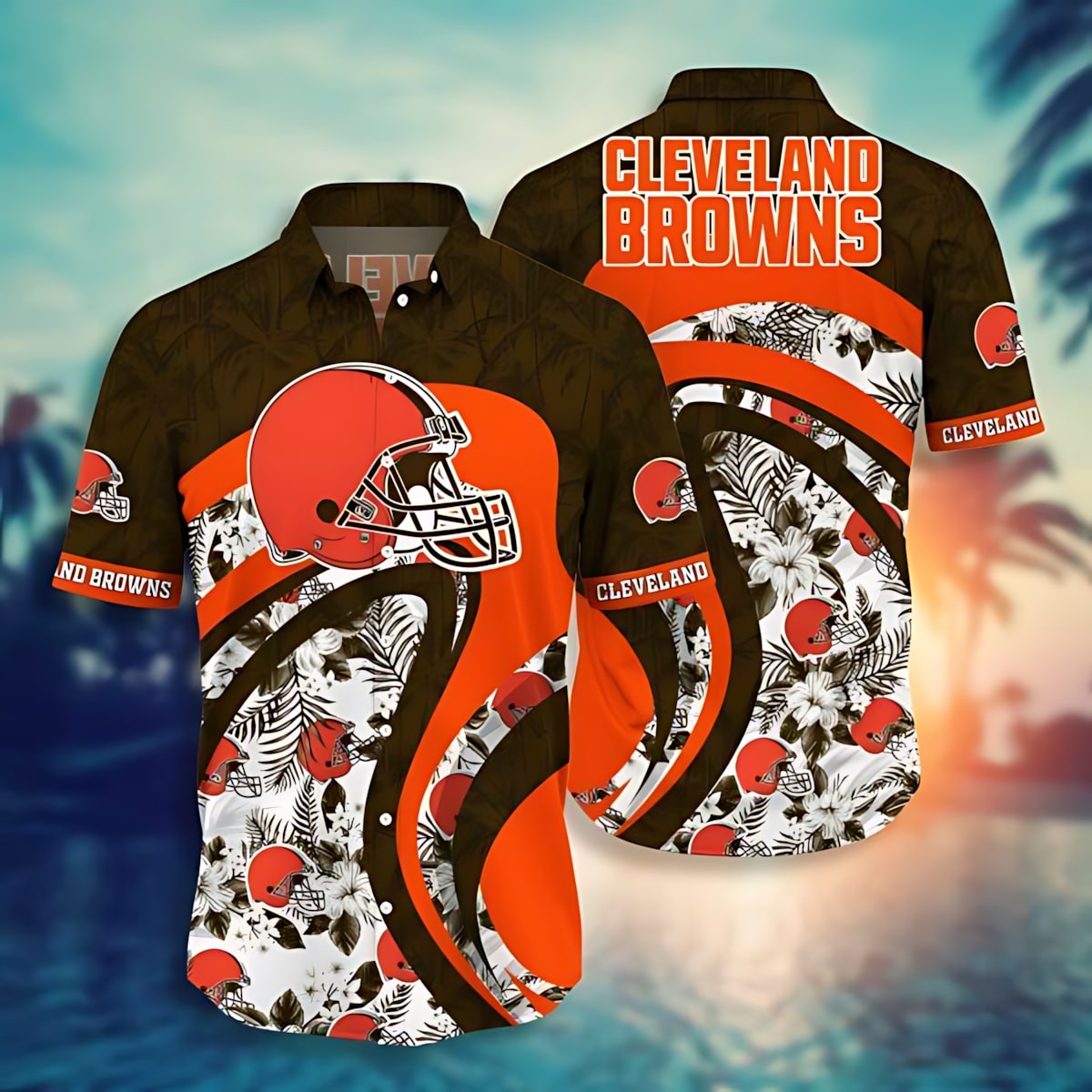 cleveland browns floral flow hawaiian shirt 3d8jh