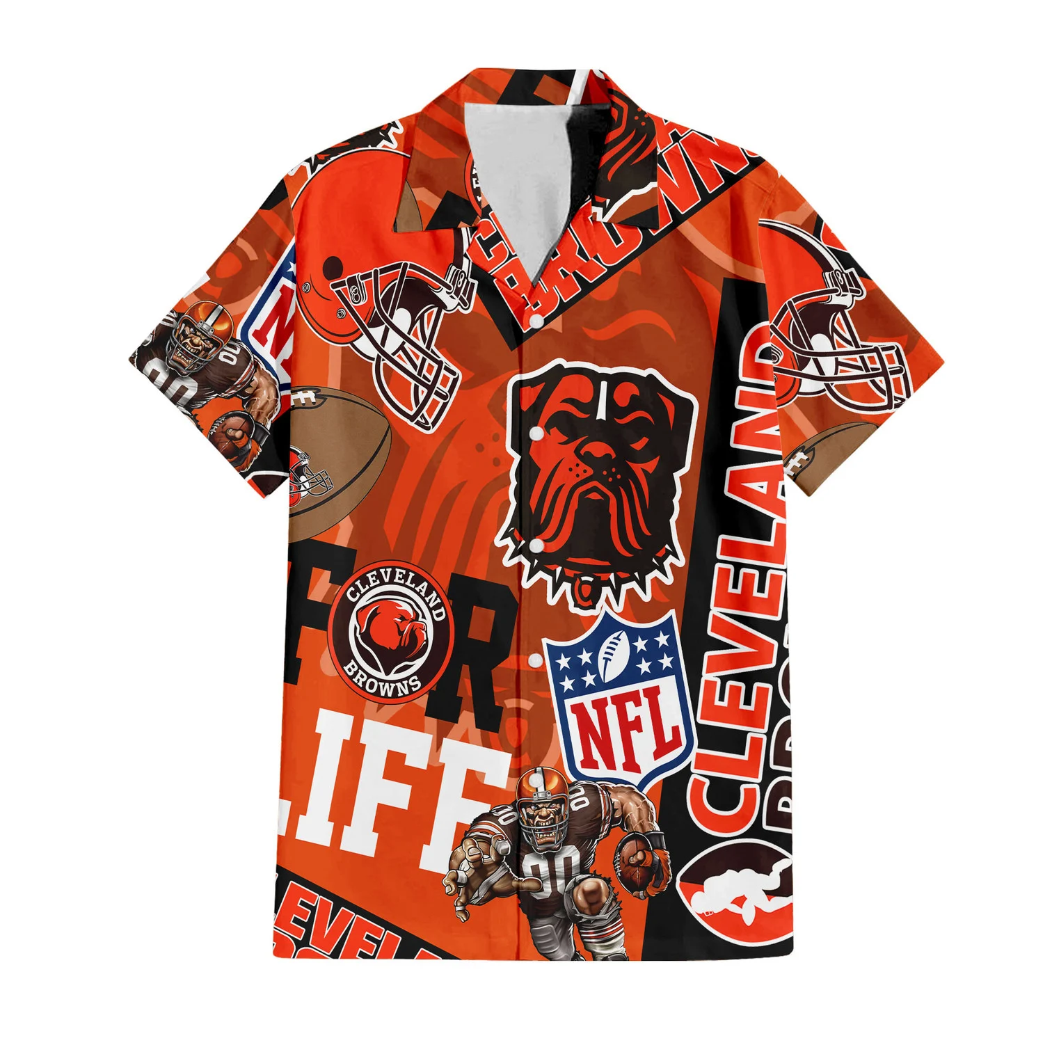 cleveland browns for life hawaiian shirt zopay