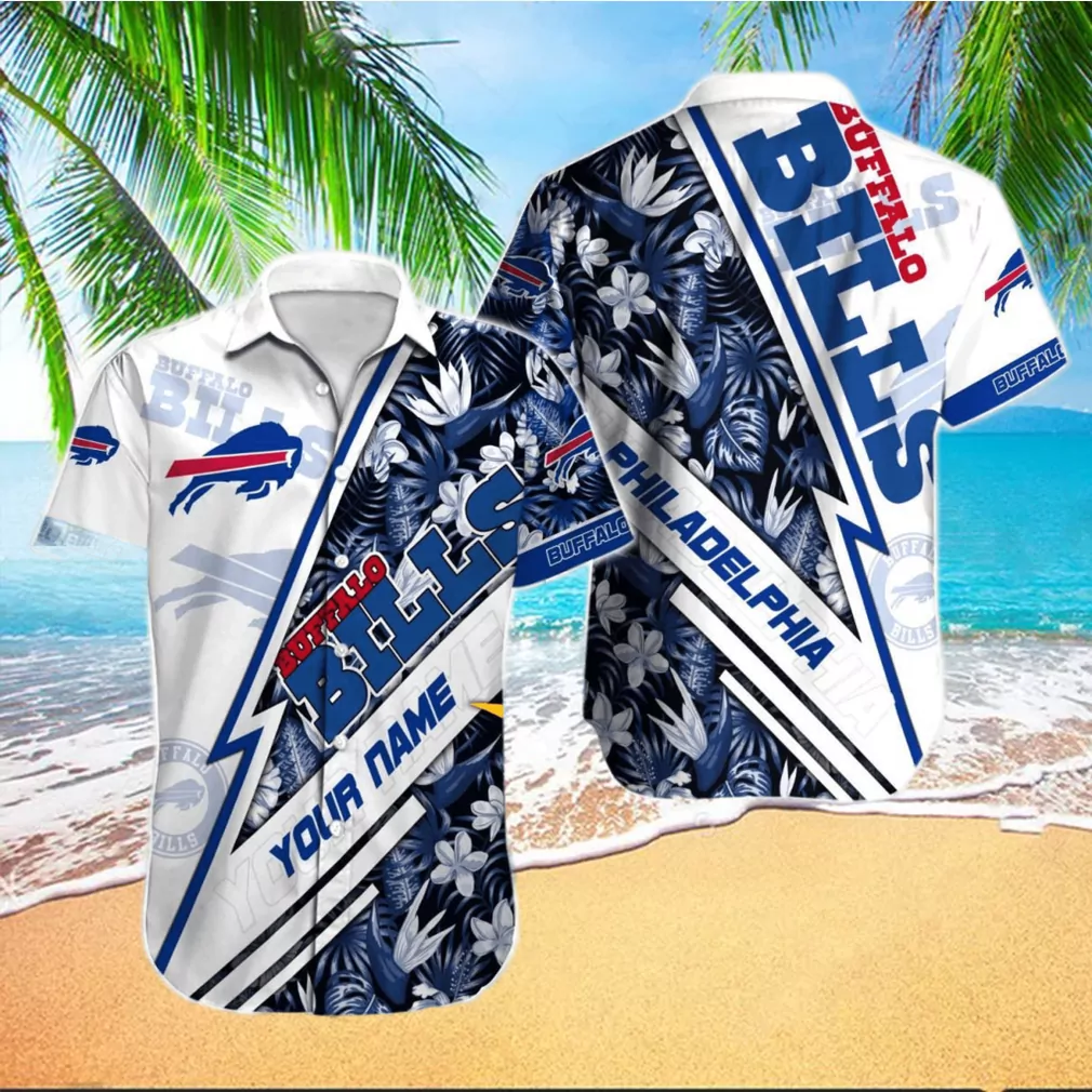 custom buffalo bills philadelphia stripe hawaiian shirt kh83g