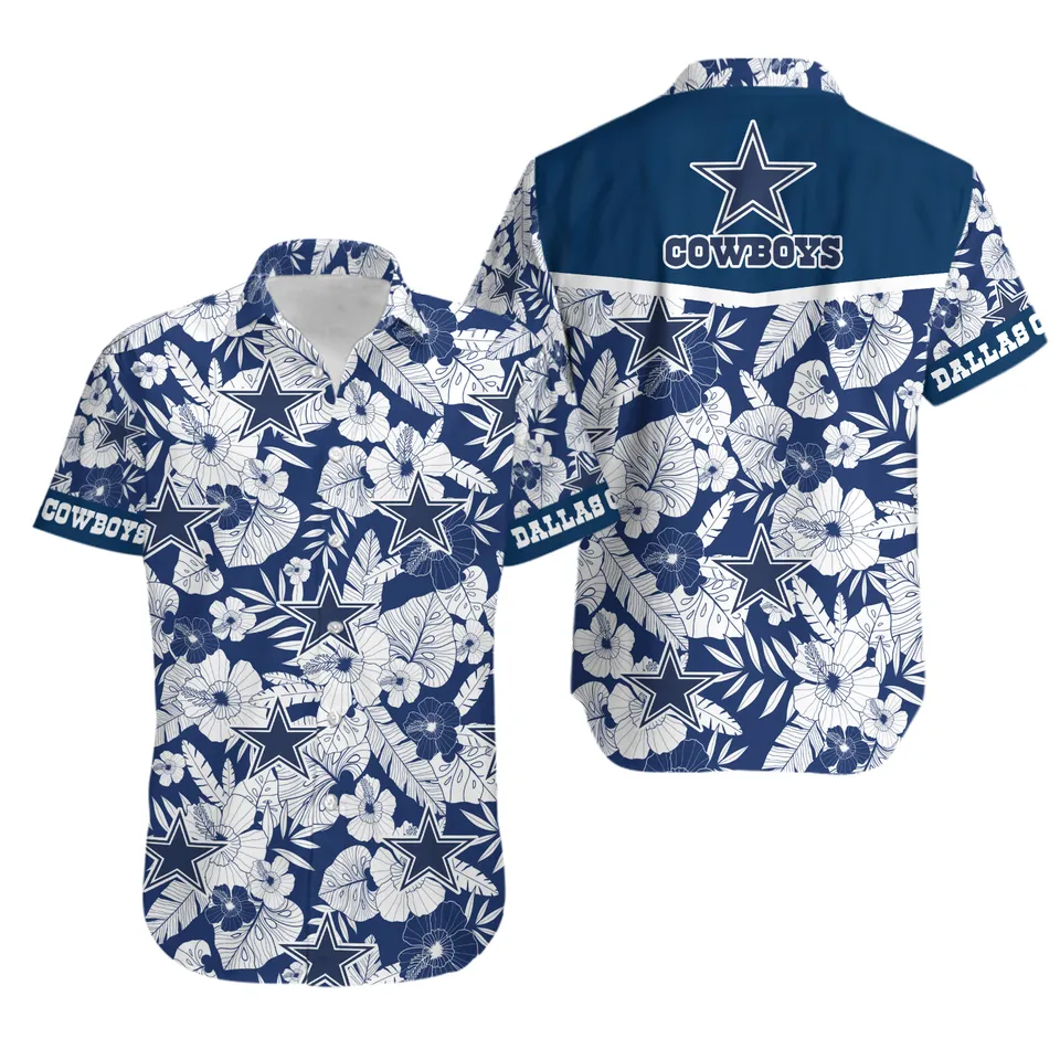 dallas cowboys floral elegance hawaiian shirt 9f02i