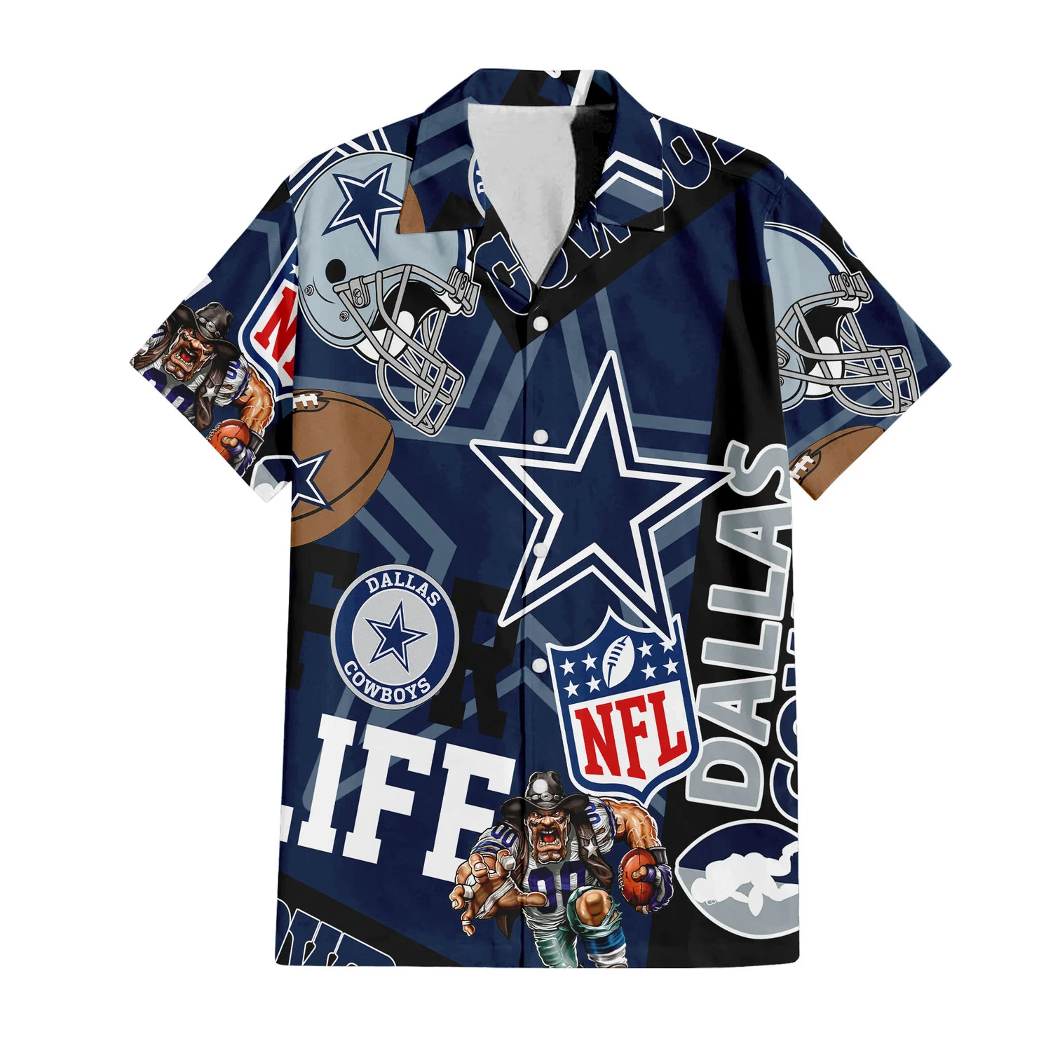 dallas cowboys for life hawaiian shirt g72fw