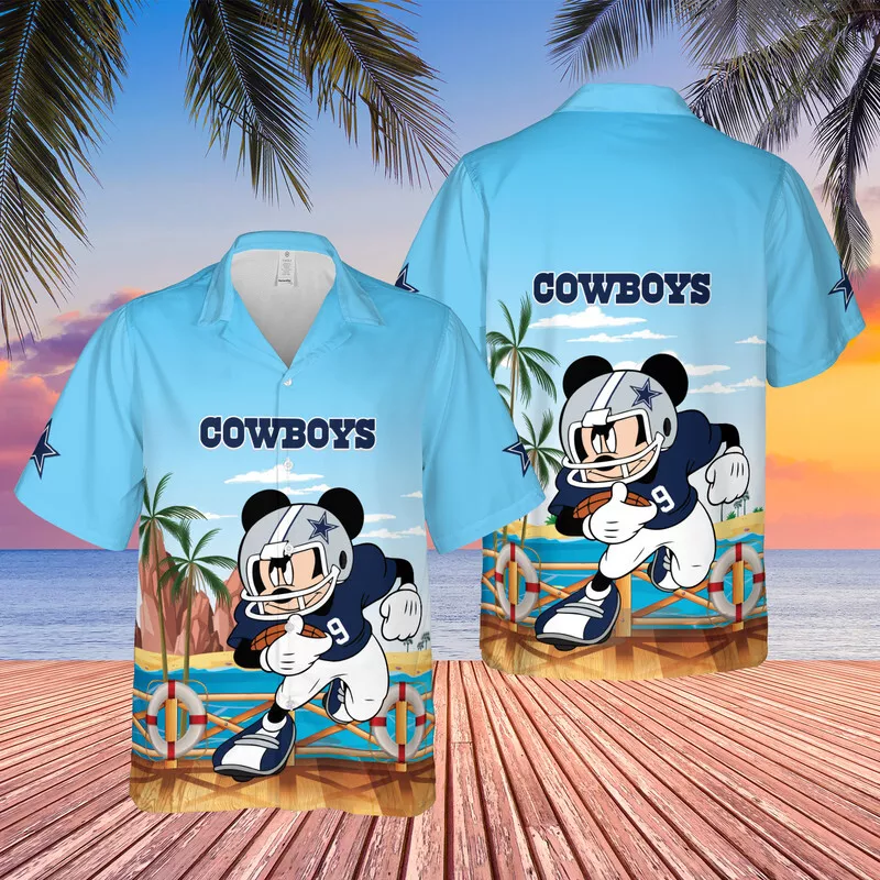 dallas cowboys mickey beach hawaiian shirt 2jeri