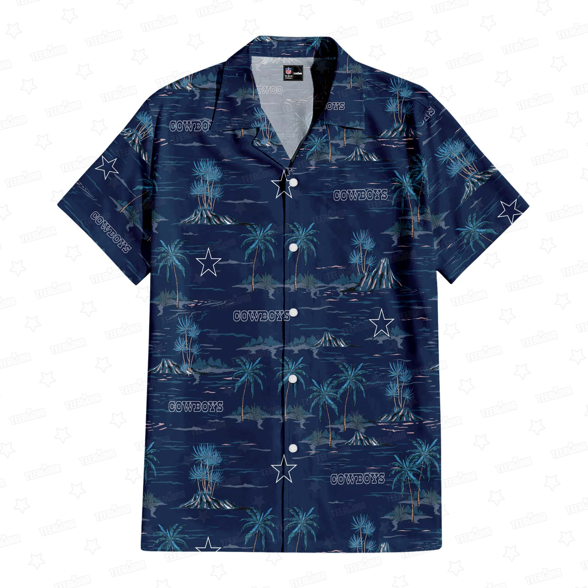 dallas cowboys summer island hawaiian shirt