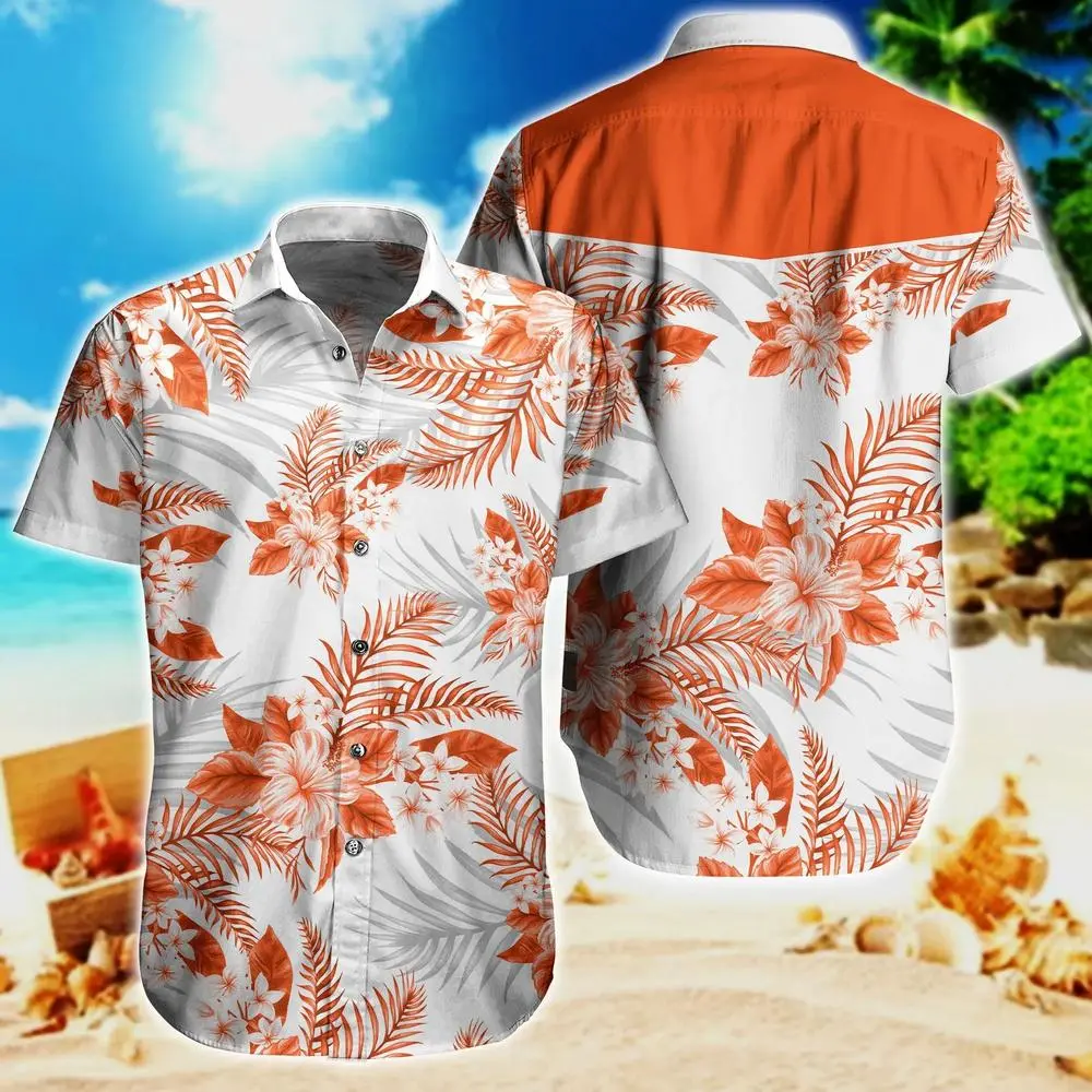 denver broncos floral breeze island escape hawaiian shirt