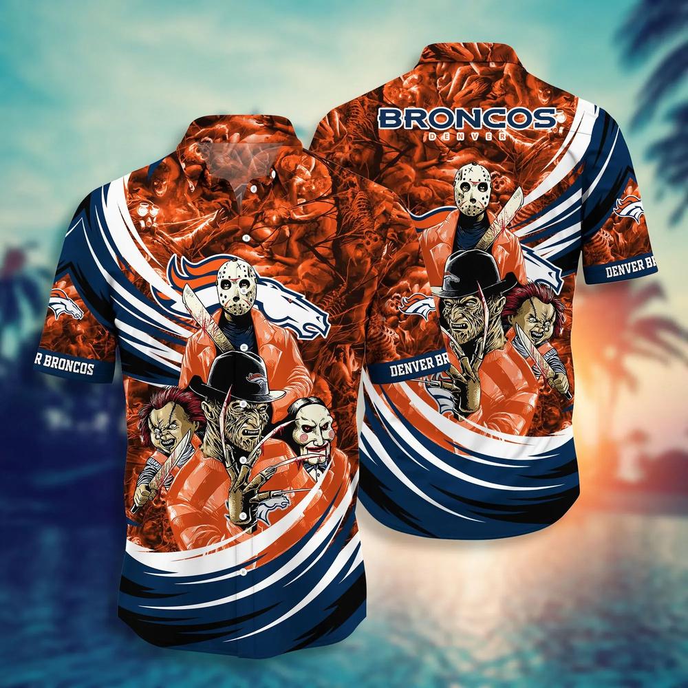 denver broncos horror legends hawaiian shirt