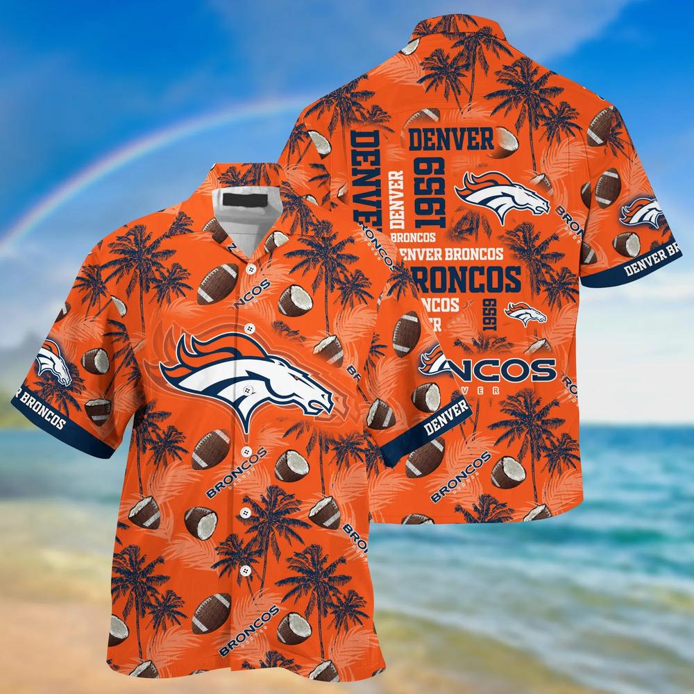 denver broncos island game day hawaiian shirt