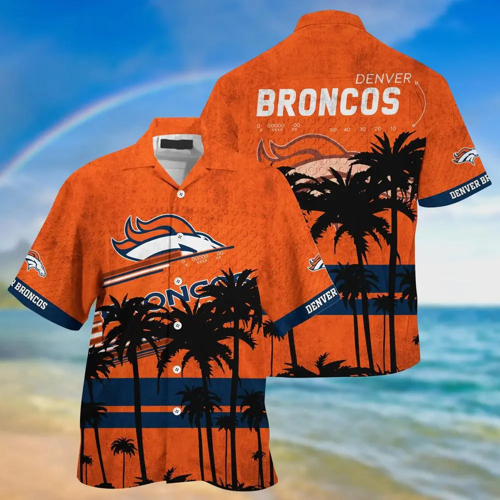 denver broncos palm sunset hawaiian shirt 1g1z8