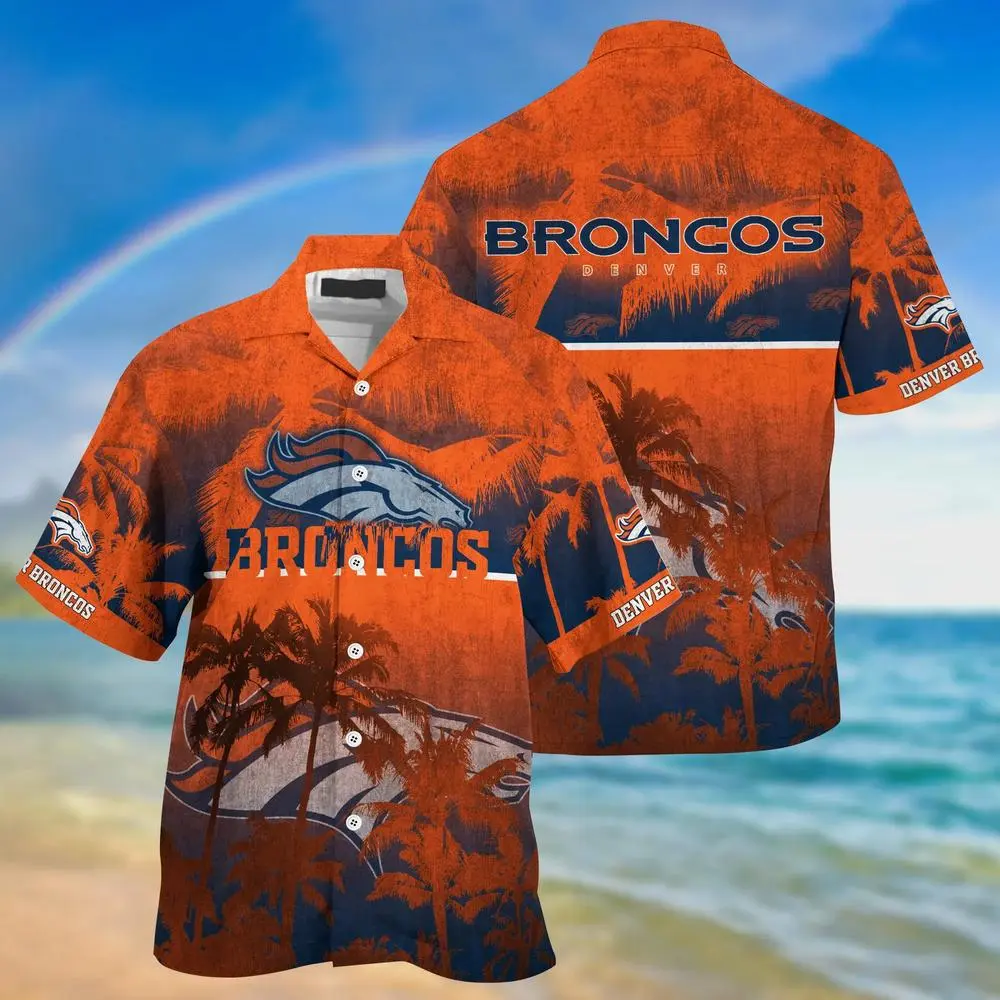 denver broncos rustic palm breeze fan spirit hawaiian shirt e33uy