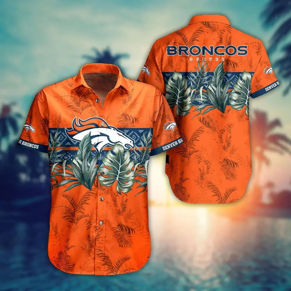 denver broncos tropical jungle hawaiian shirt 1as40