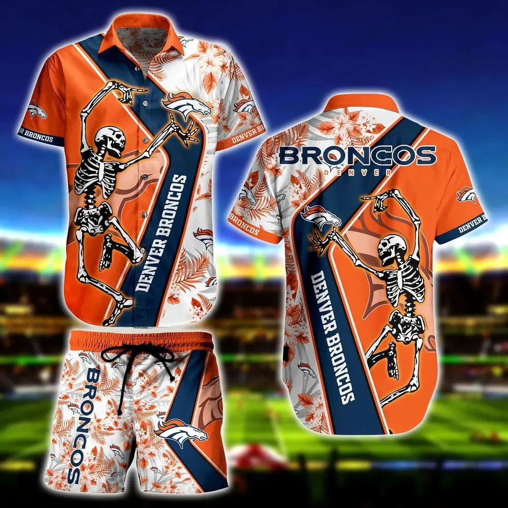 denver broncos tropical skeleton spirit hawaiian shirt 47z4b