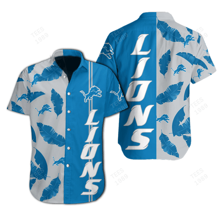 detroit lions feather breeze hawaiian shirt e9uvn