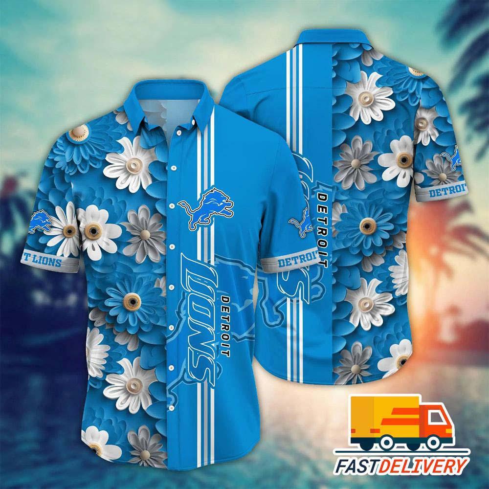 detroit lions floral burst hawaiian shirt akvh7