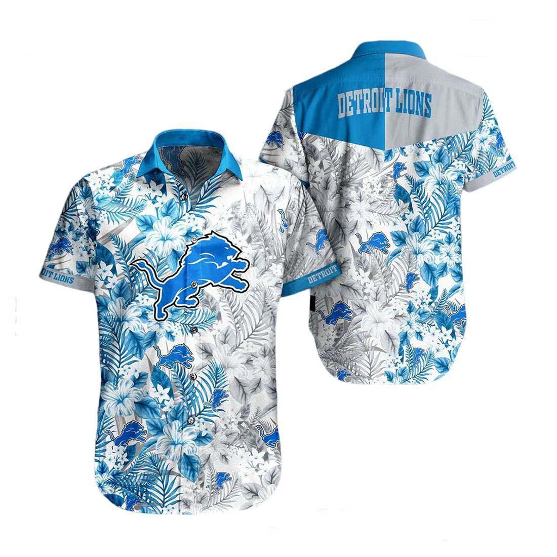 detroit lions floral flash hawaiian shirt yizz6