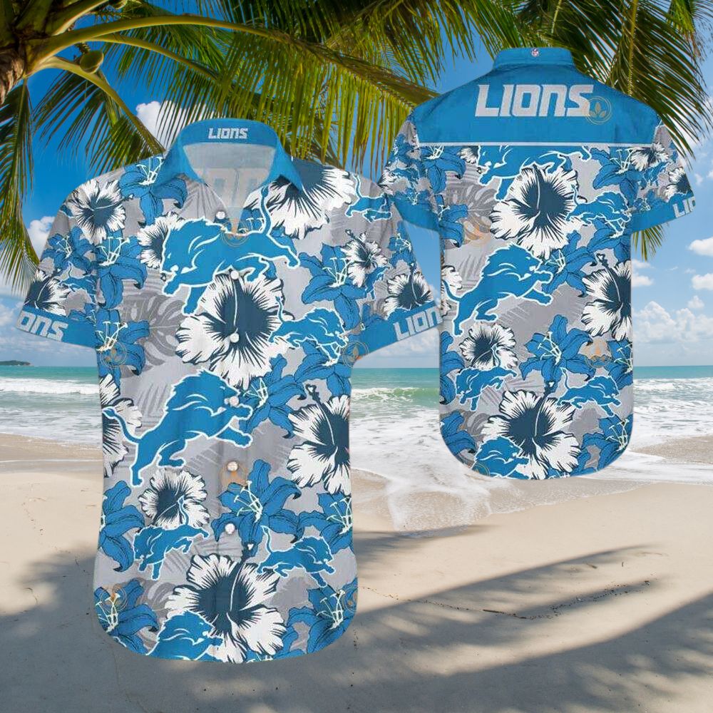 detroit lions floral stampede hawaiian shirt 8odr6