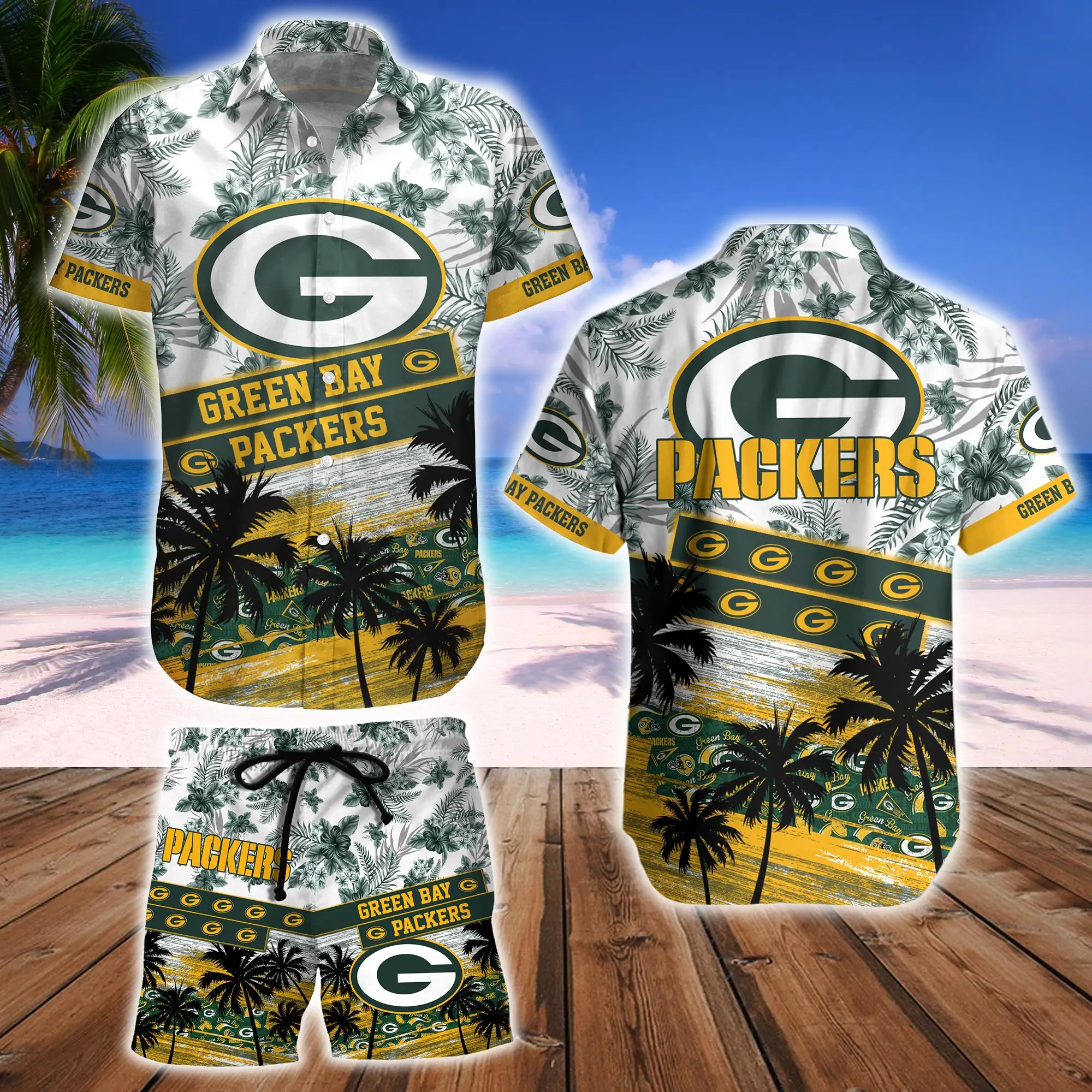 green bay packers tropical legacy hawaiian shirt 8p9ey