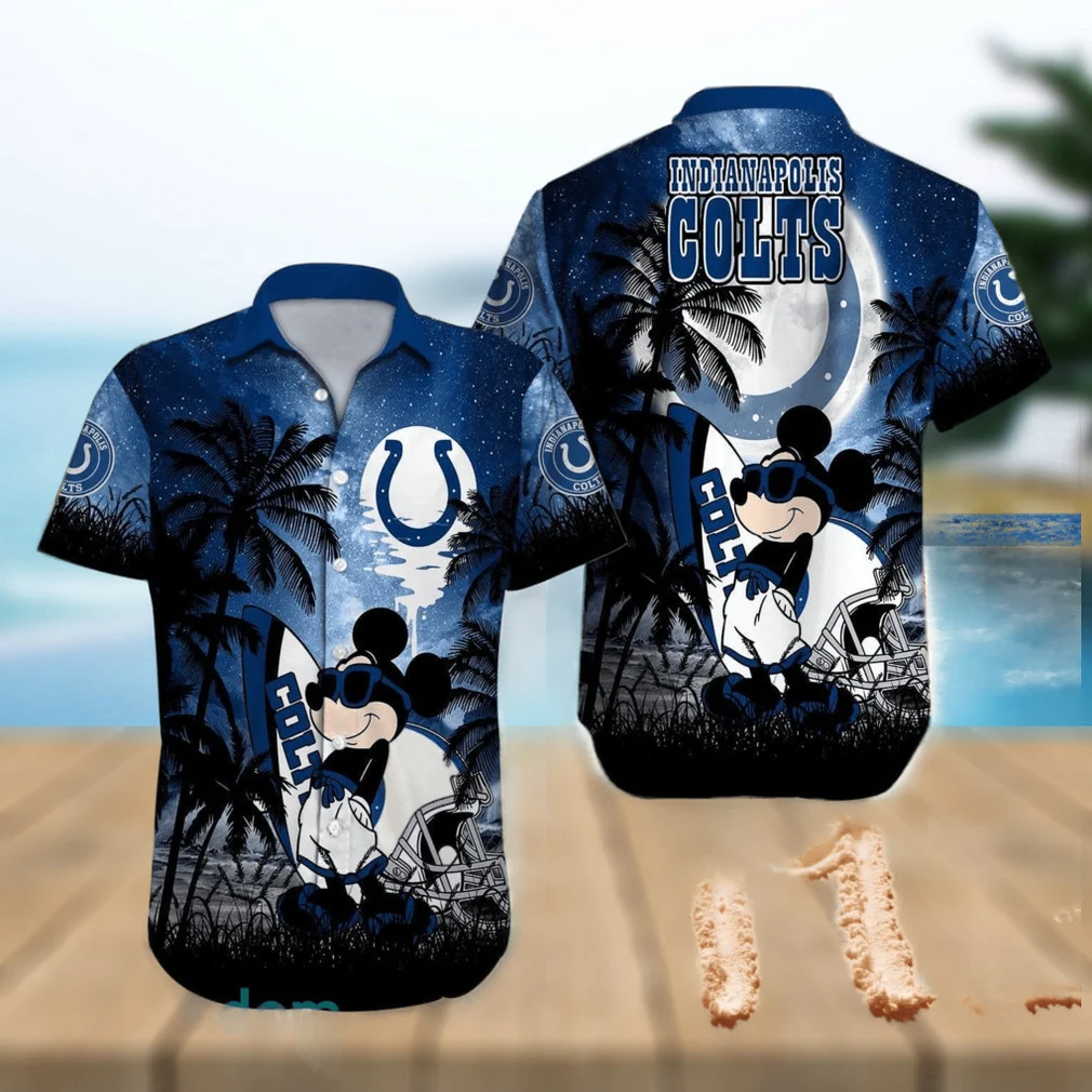 indianapolis colts mickey summer pattern hawaiian shirt d0iiy