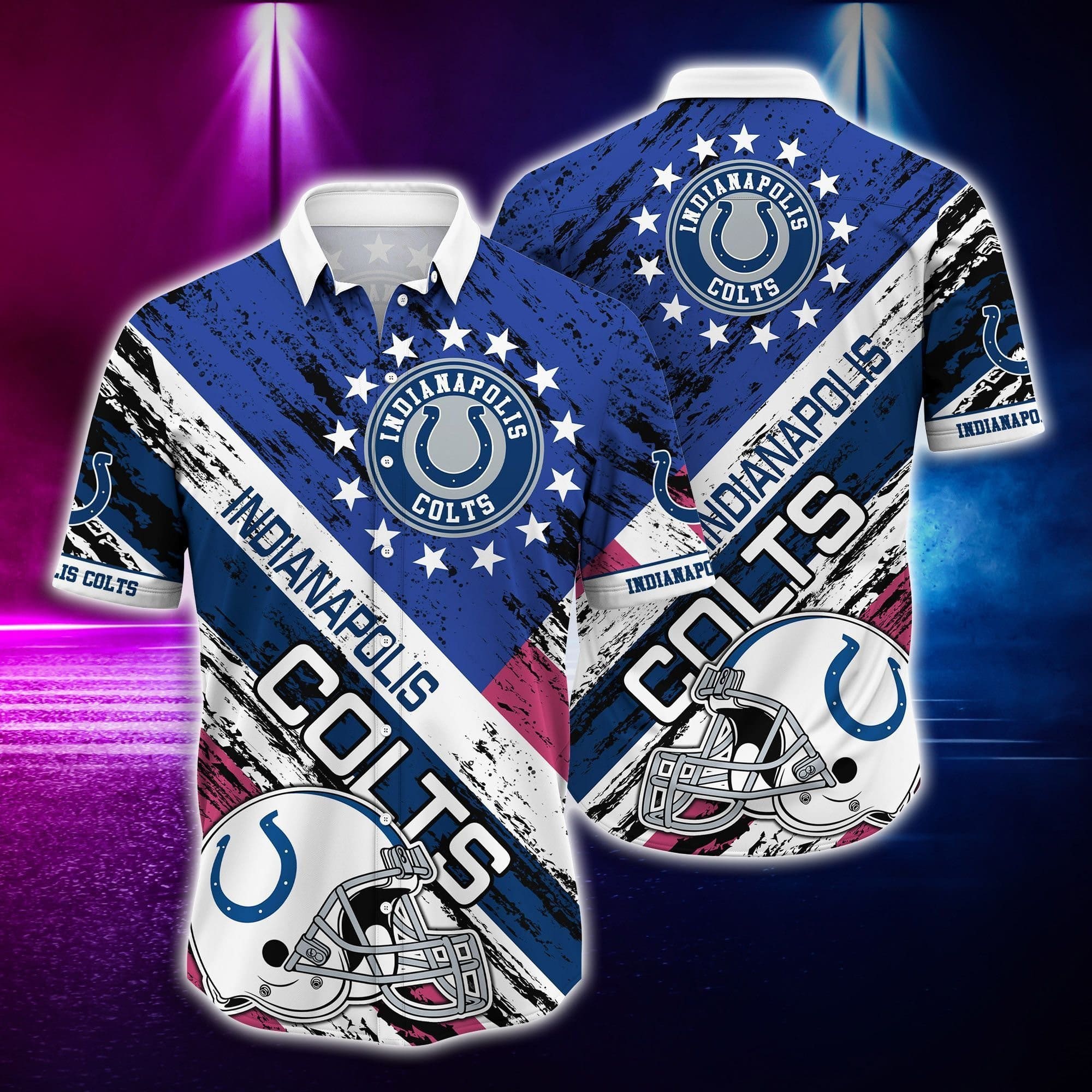 indianapolis colts nightfall horizon hawaiian shirt vwu6p