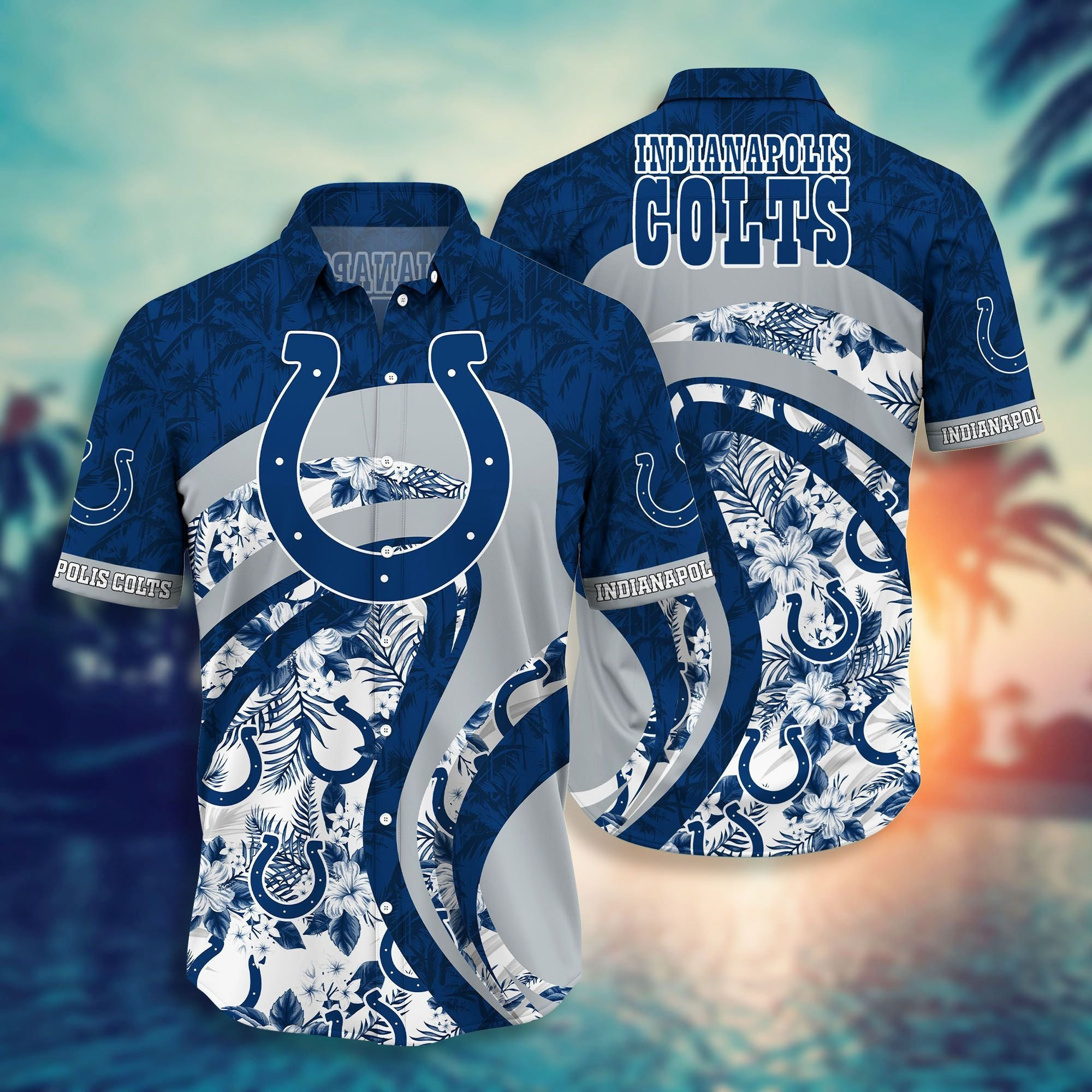 indianapolis colts ocean clash hawaiian shirt p0qjc