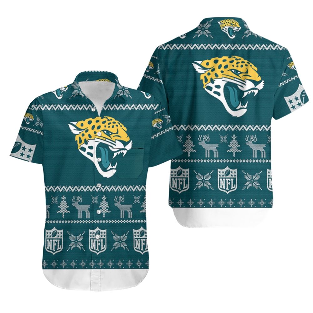 jacksonville jaguars classic holiday hawaiian shirt cu83t